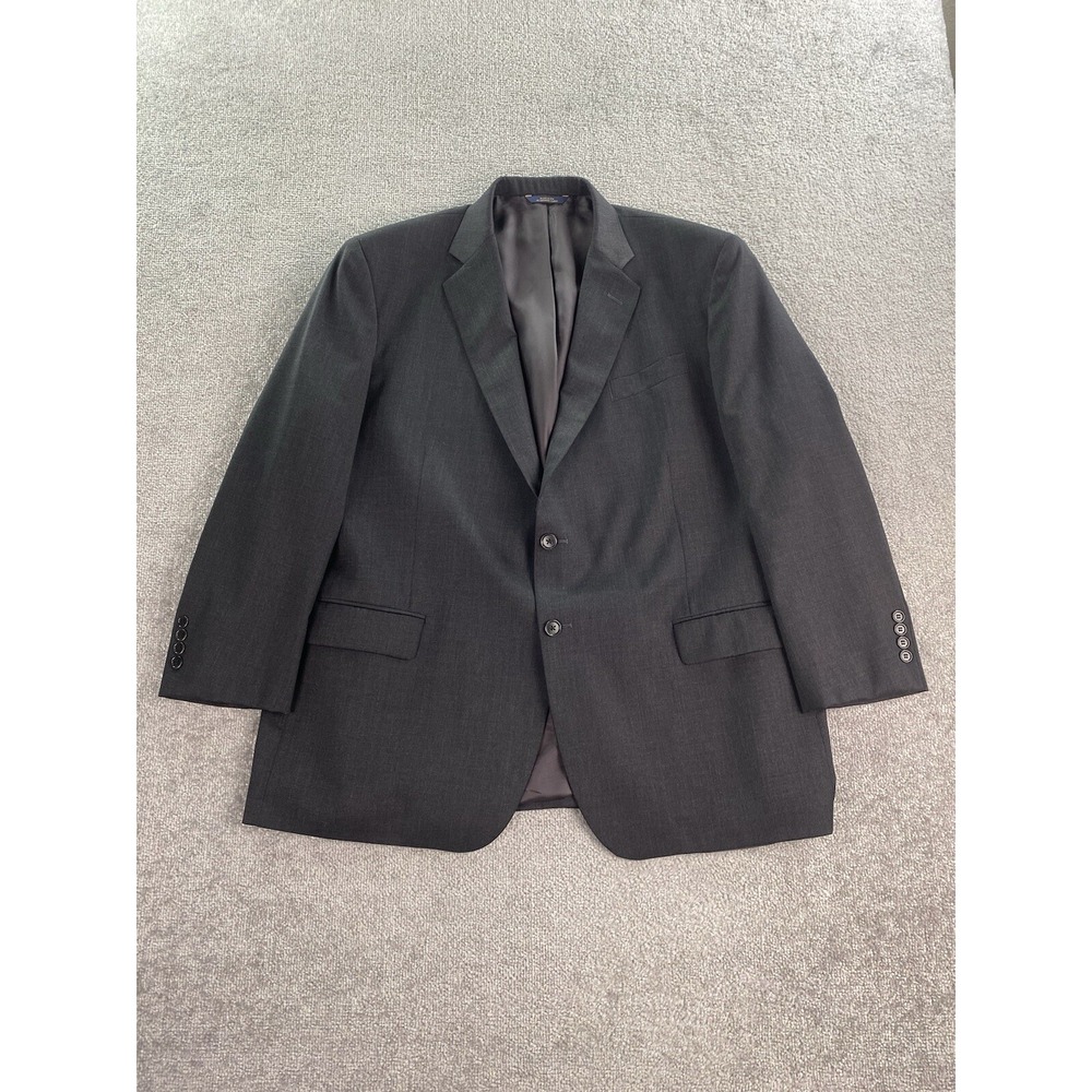 Brooks Brothers Suit Jacket 50 R Gray Wool Madison Estrato Designer Luxury Italy